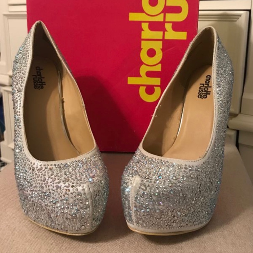 Charlotte Russe 5 inch platform “cinderella” heels